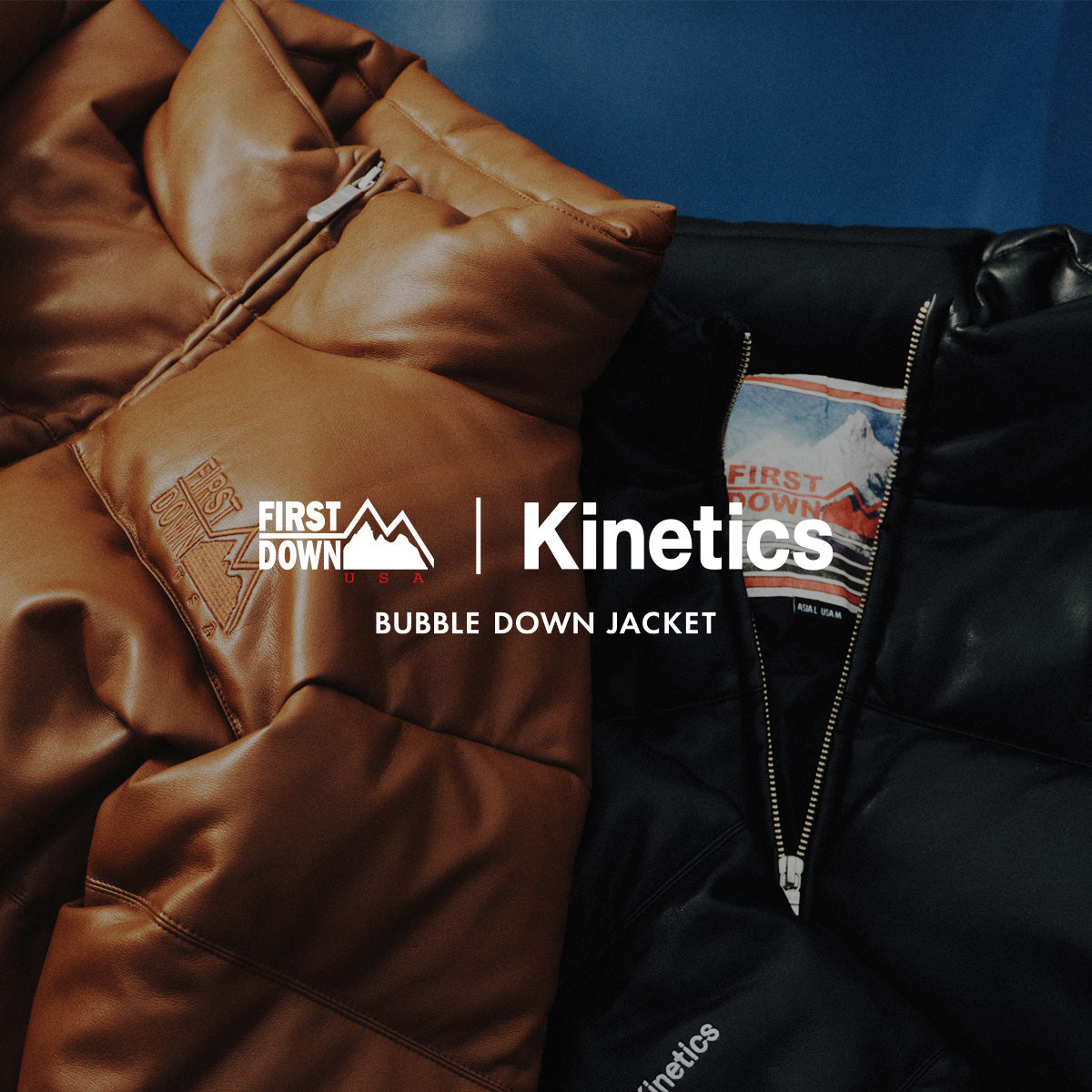 FIRST DOWN USA × KINETICS — 限定コラボダウンジャケット登場