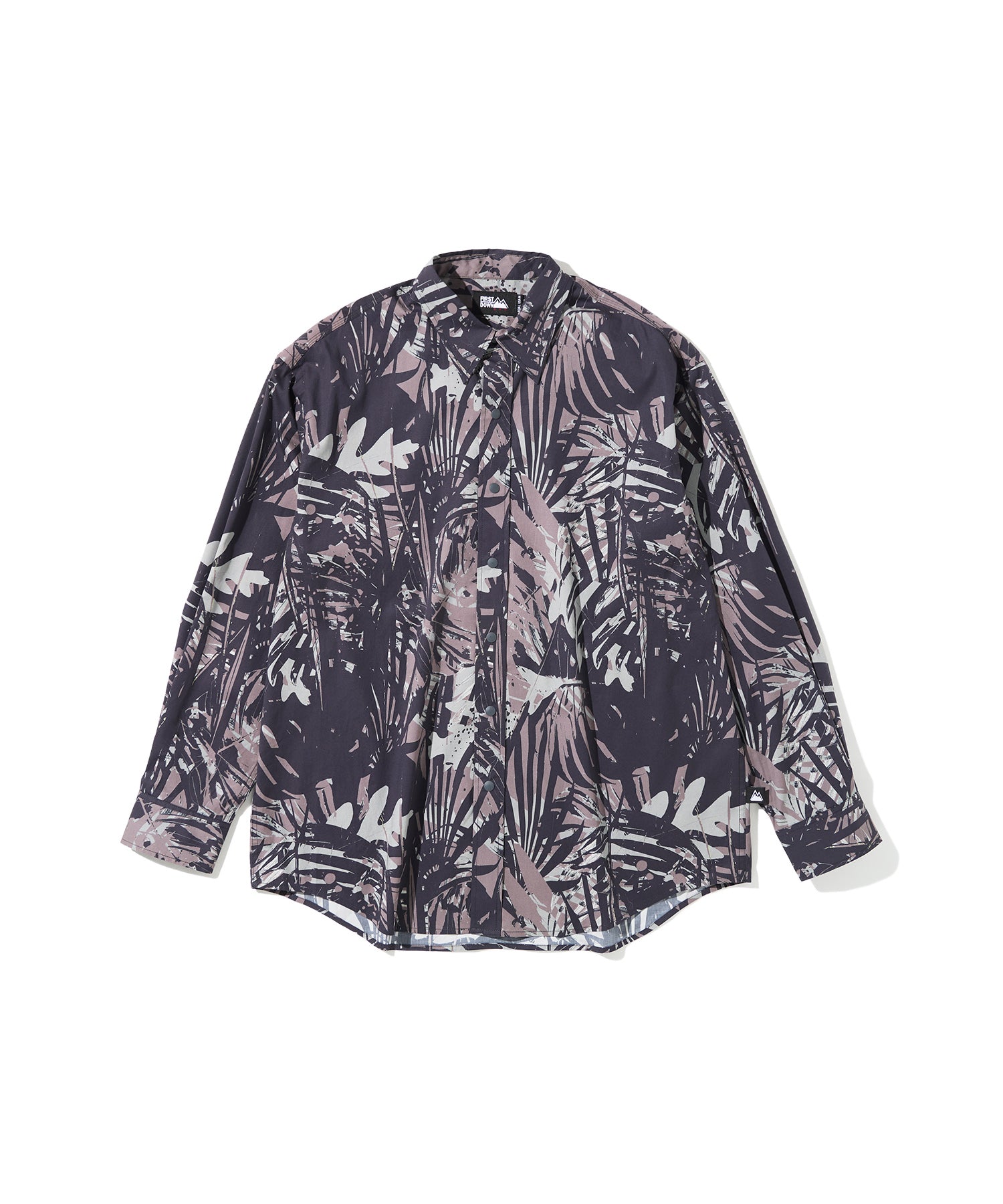 リーフ柄 ロングスリーブ シャツ | LEAF L/S SHIRT – FIRST DOWN USA
