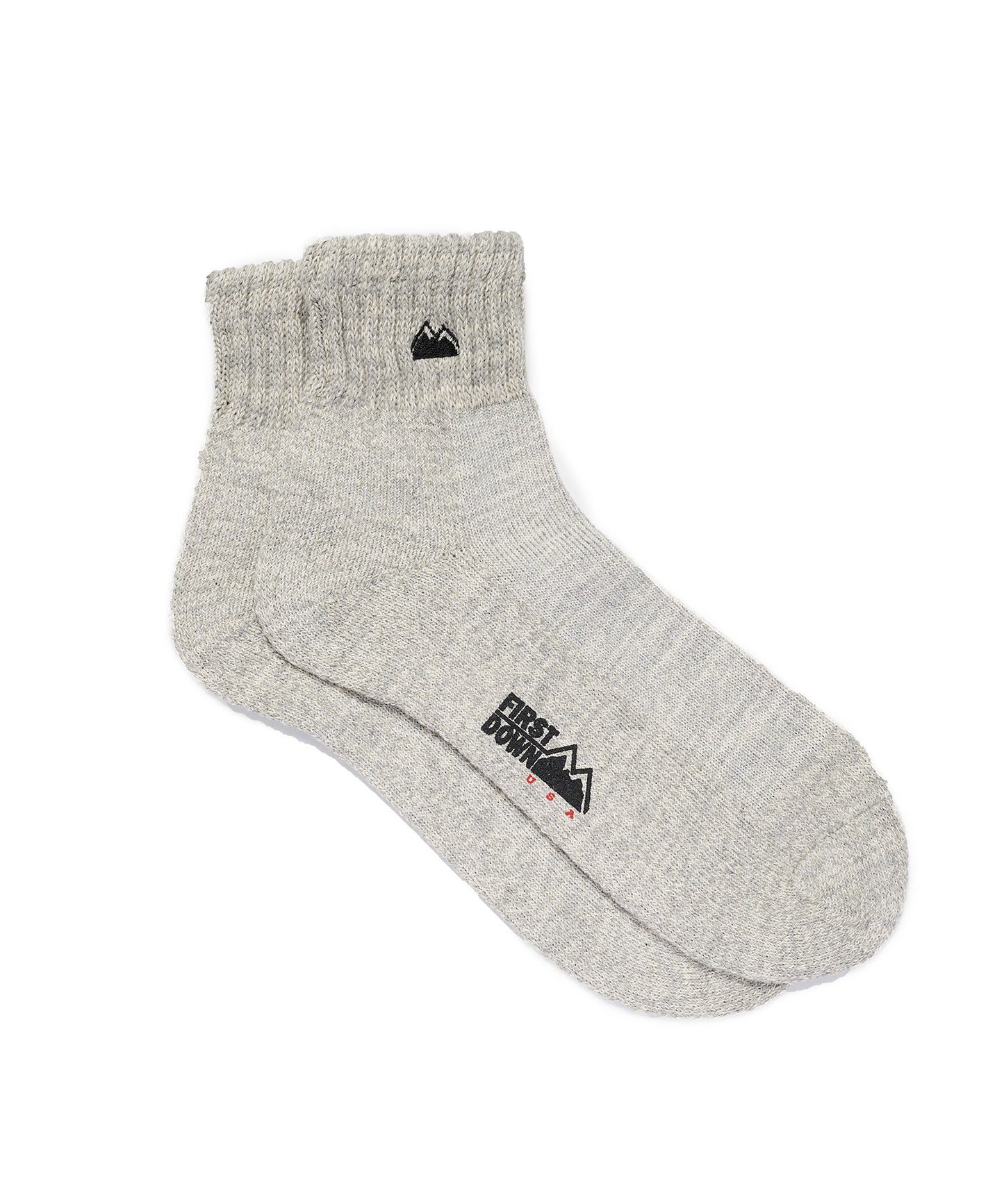 【TIME SALE】 無地クォーターロゴソックス | PLAIN QUARTER LOGO SOCKS