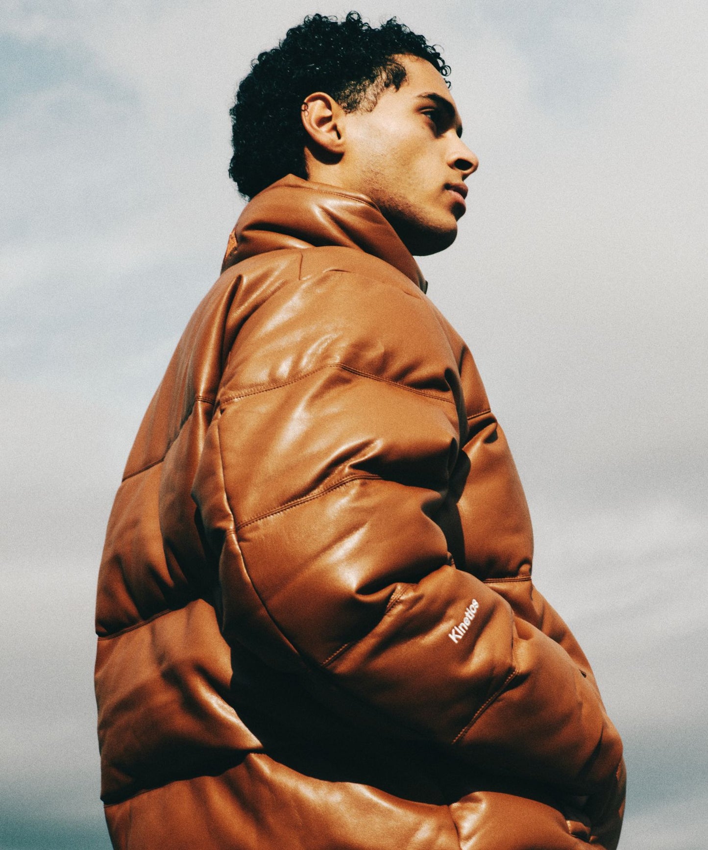 【ノベルティ対象】バブルダウンジャケット カラーレザー | Kinetics × FIRST DOWN BUBBLE DOWN JKT COLOR LETHER