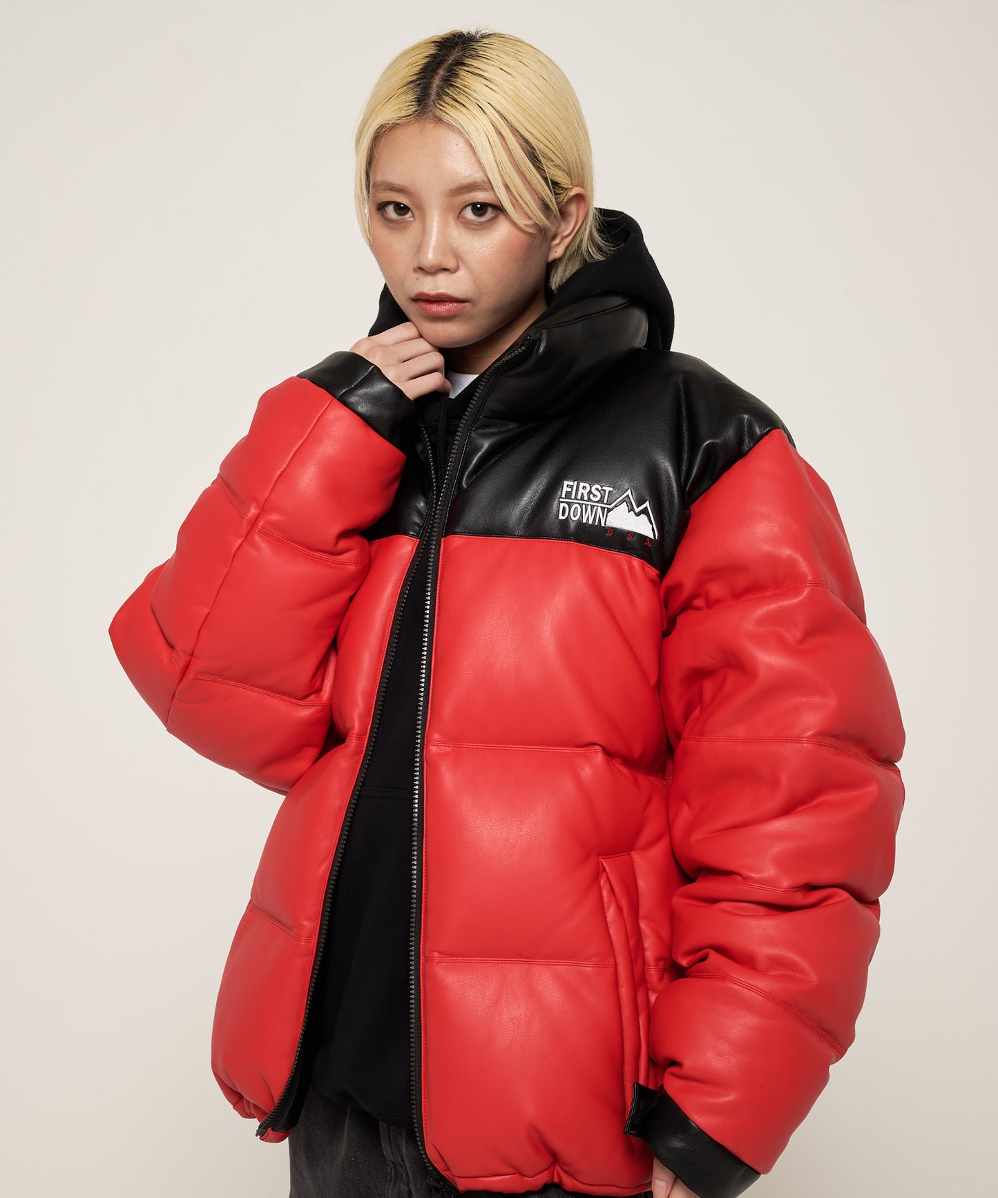 【予約】バブルダウンジャケット カラーレザー | BUBBLE DOWN JKT COLOR LEATHER