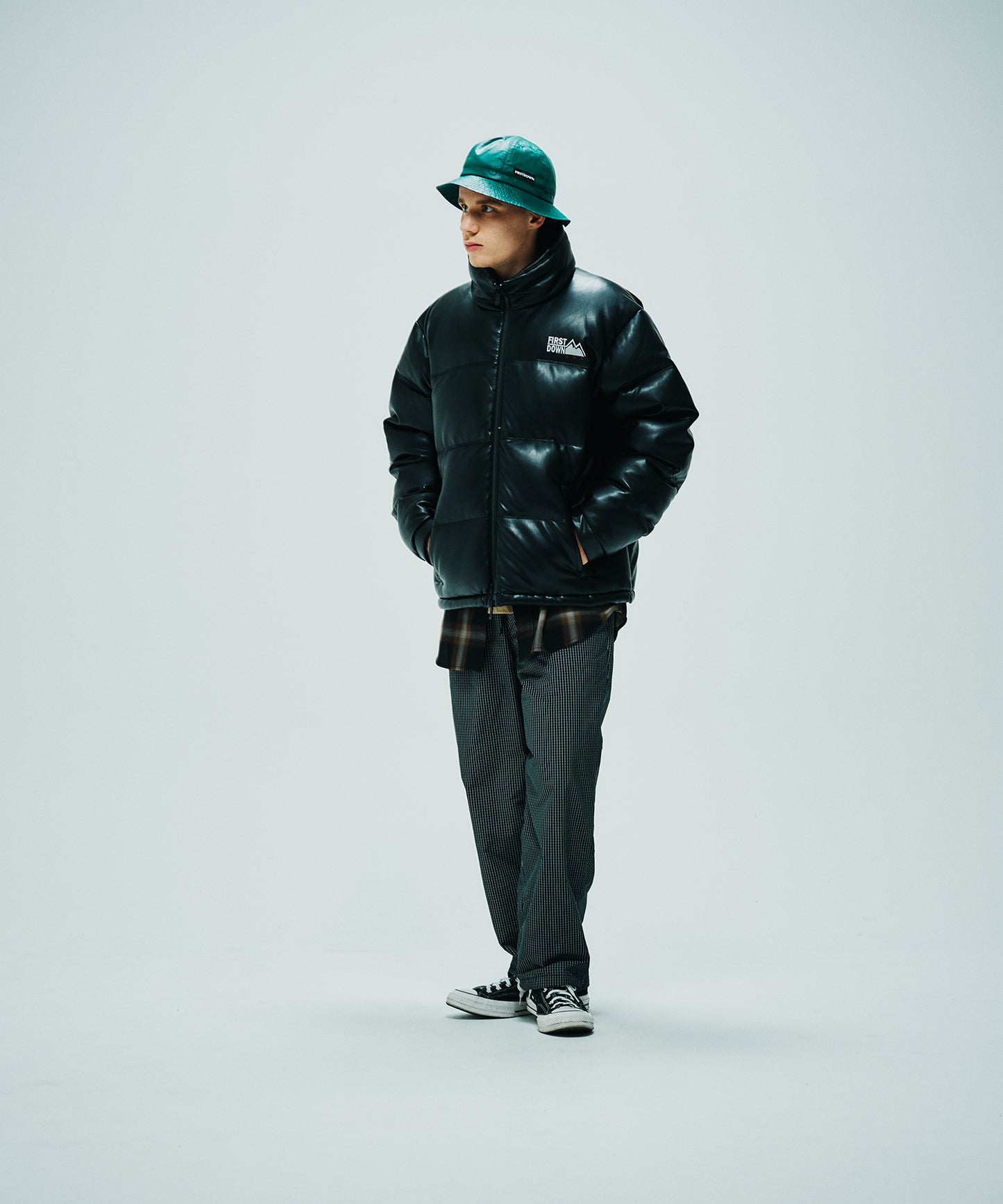 バブルダウンジャケット カラーレザー | BUBBLE DOWN JKT COLOR LEATHER