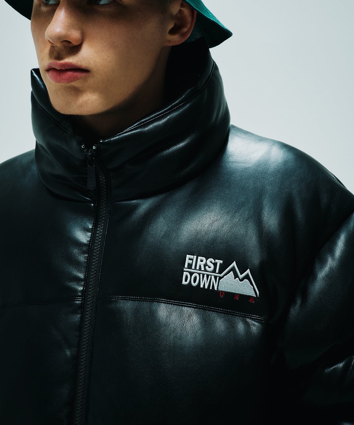 バブルダウンジャケット カラーレザー | BUBBLE DOWN JKT COLOR LEATHER