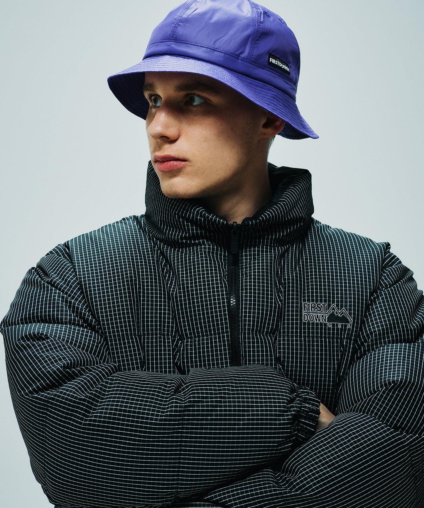 バブルダウンジャケット グラフチェック | BUBBLE DOWN JKT GRAPH CHECK
