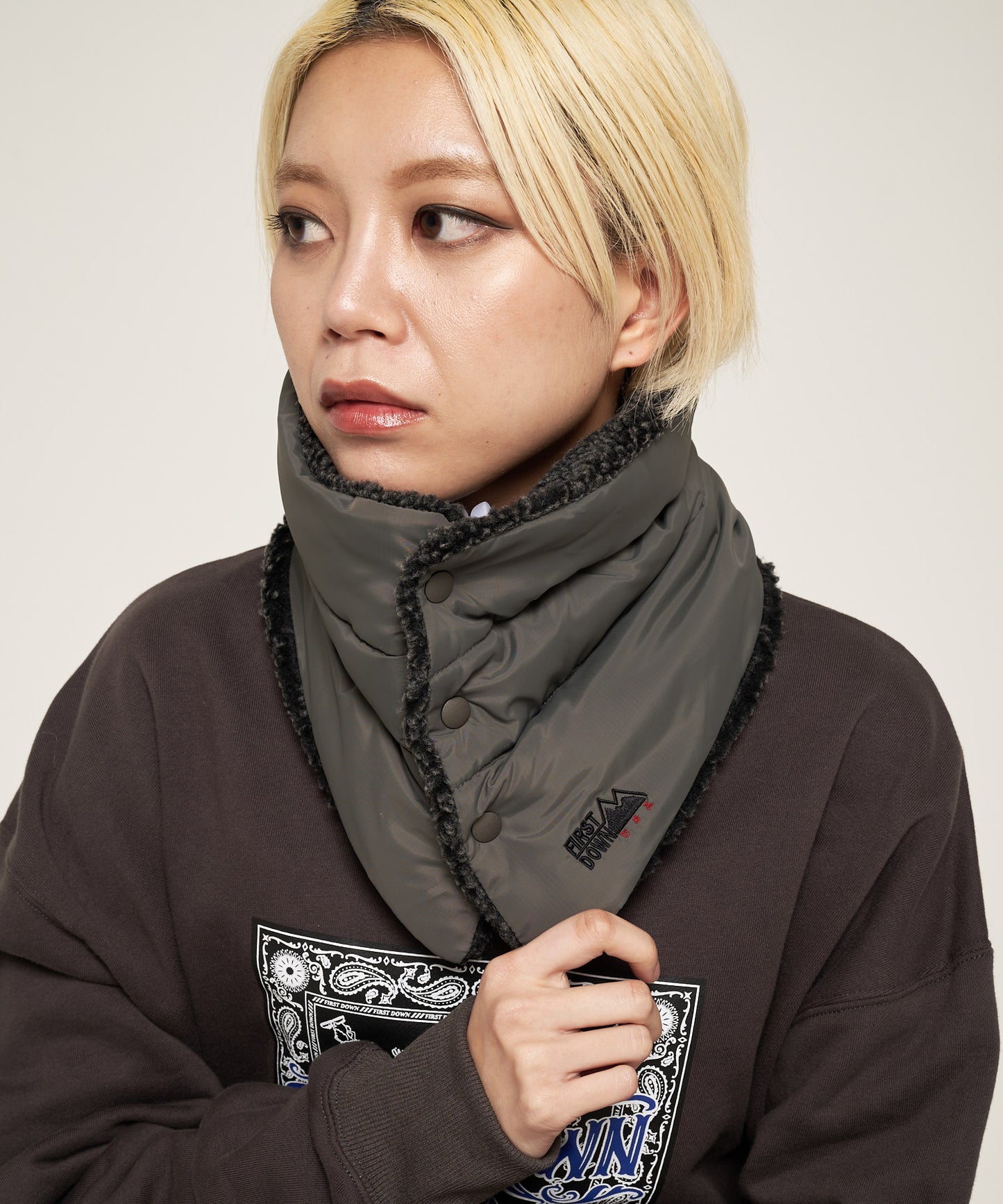 リバーシブル ダウンネックウォーマー | REVERSIBLE DOWN NECKWARMER