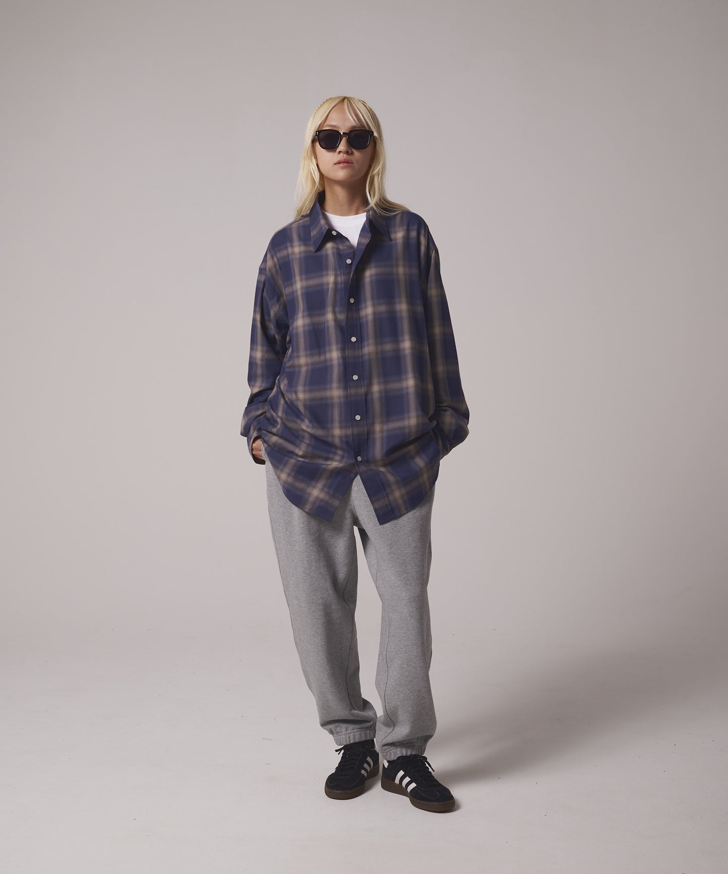 オンブレチェック ロングスリーブシャツ | OMBRE CHECK L/S SHIRT