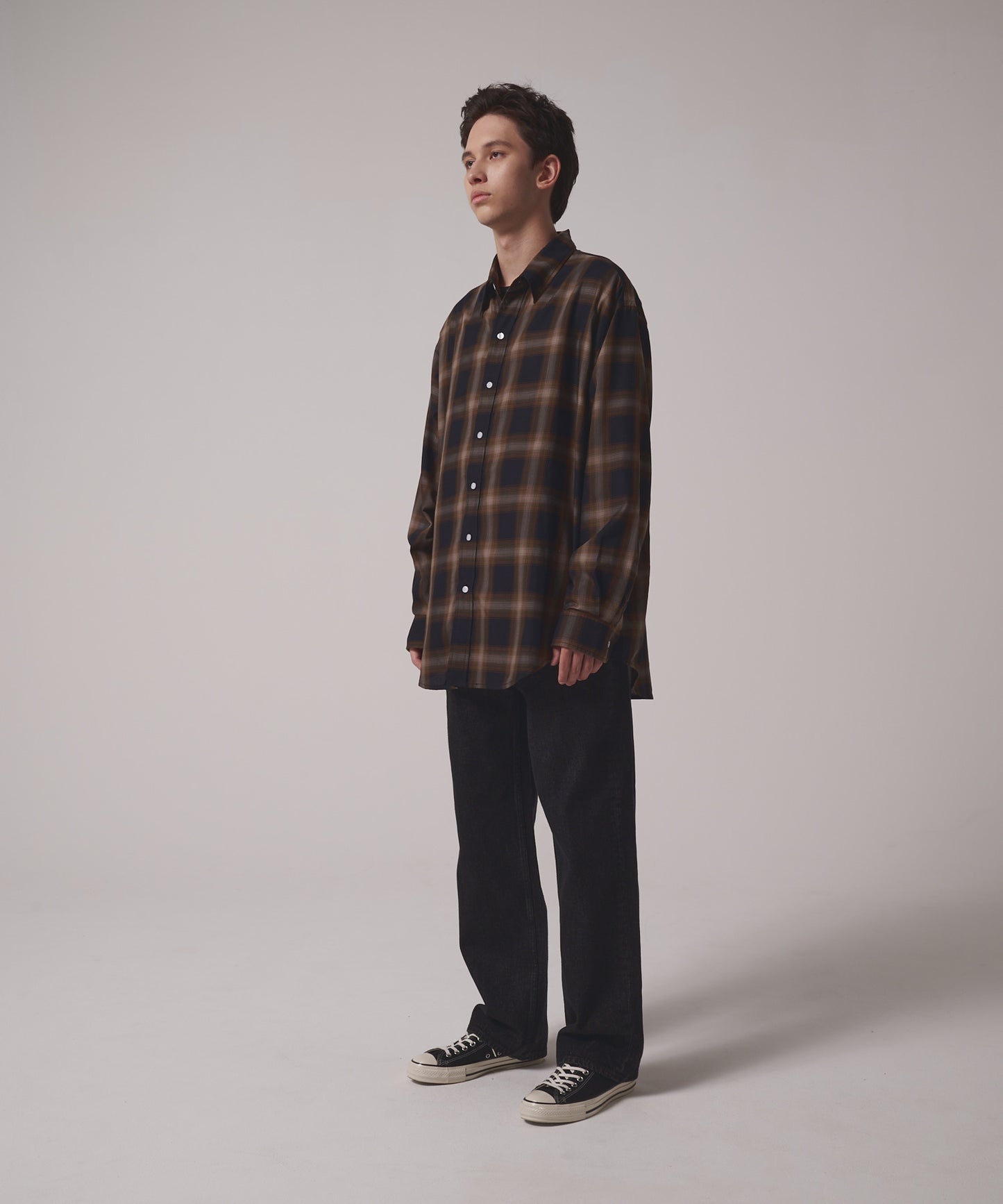 オンブレチェック ロングスリーブシャツ | OMBRE CHECK L/S SHIRT