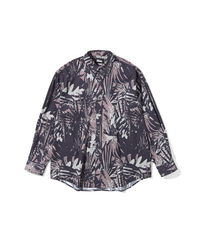 リーフ柄 ロングスリーブ シャツ | LEAF L/S SHIRT
