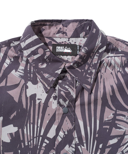 リーフ柄 ロングスリーブ シャツ | LEAF L/S SHIRT