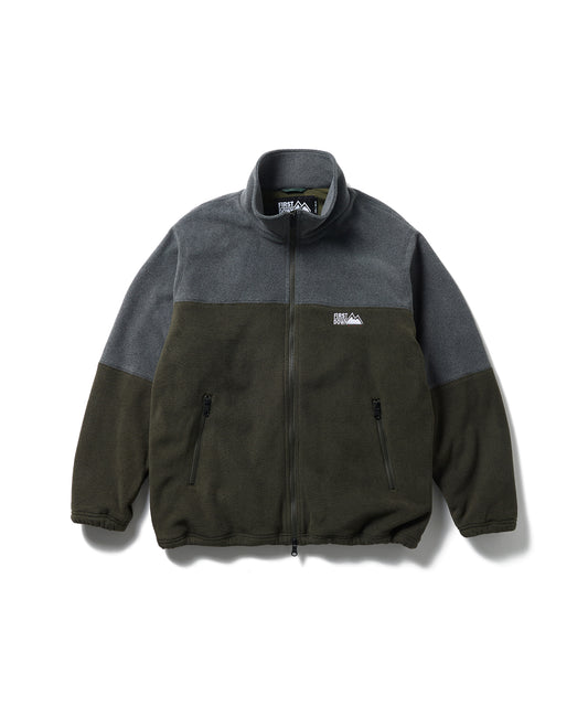 【予約】デュオ ブロック フリース ジャケット | DUO BLOCK FLEECE JKT 50OLIVE