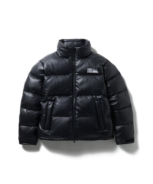 【予約】バブル ダウン ジャケット カラー レザー | BUBBLE DOWN JKT COLOR LEATHER 06 BLACK