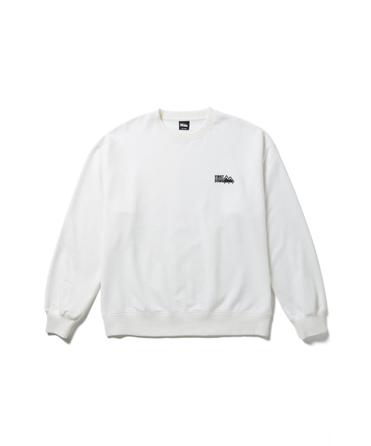 【予約】ファーストライト ロゴ スウェット クルー | FIRSTLITE LOGO SWEAT CREW 01WHITE