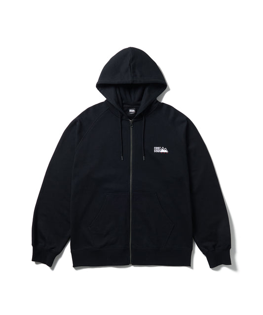 【予約】ファーストライト ロゴ スウェット ジップ パーカ | FIRSTLITE LOGO SWEAT ZIP PARKA 06BLACK