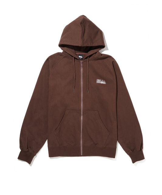 【予約】ファーストライト ロゴ スウェット ジップ パーカ | FIRSTLITE LOGO SWEAT ZIP PARKA 35BROWN