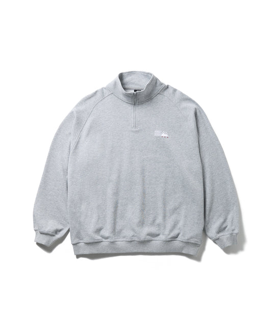 【予約】ファーストライト ロゴ スウェット ハーフジップ | FIRSTLITE LOGO SWEAT HALFZIP 03H/GRAY