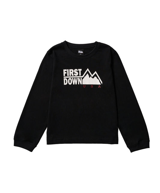 ファーストライト ロゴ ロングスリーブ Tシャツ | FIRSTLITE LOGO L/S TEE 06BLACK