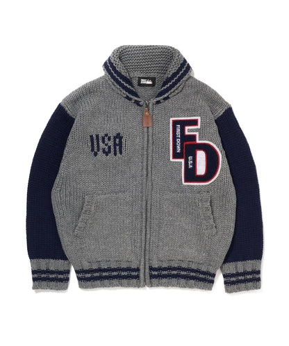 ローゲージニット スタジアムジャケット | LOWGAUGE KNIT STADIUM JKT