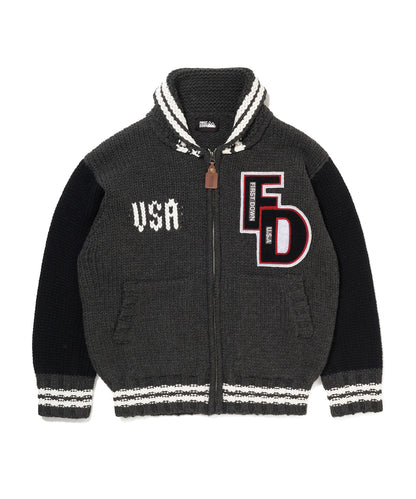 ローゲージニット スタジアムジャケット | LOWGAUGE KNIT STADIUM JKT