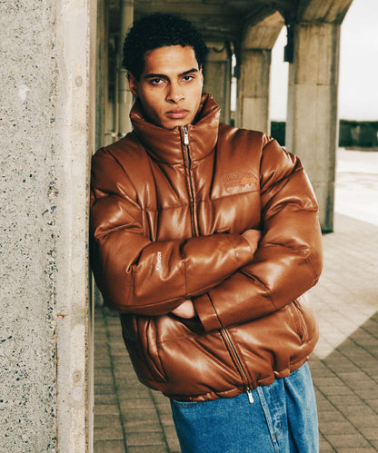 【ノベルティ対象】バブルダウンジャケット カラーレザー | Kinetics × FIRST DOWN BUBBLE DOWN JKT COLOR LETHER