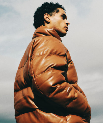 【ノベルティ対象】バブルダウンジャケット カラーレザー | Kinetics × FIRST DOWN BUBBLE DOWN JKT COLOR LETHER