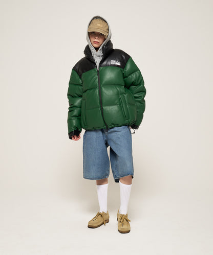 【予約】バブルダウンジャケット カラーレザー | BUBBLE DOWN JKT COLOR LEATHER