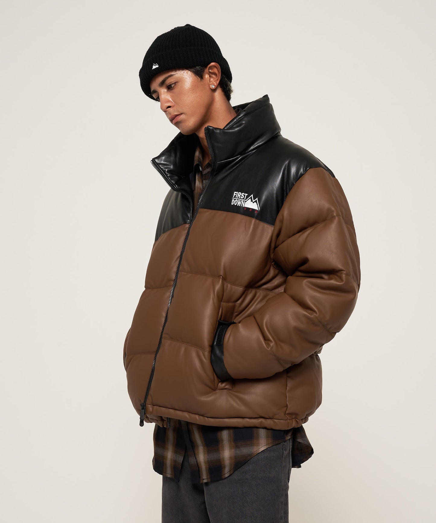 【予約】バブルダウンジャケット カラーレザー | BUBBLE DOWN JKT COLOR LEATHER