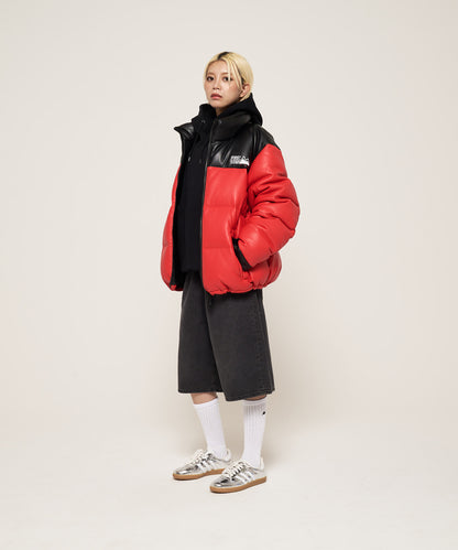 【予約】バブルダウンジャケット カラーレザー | BUBBLE DOWN JKT COLOR LEATHER