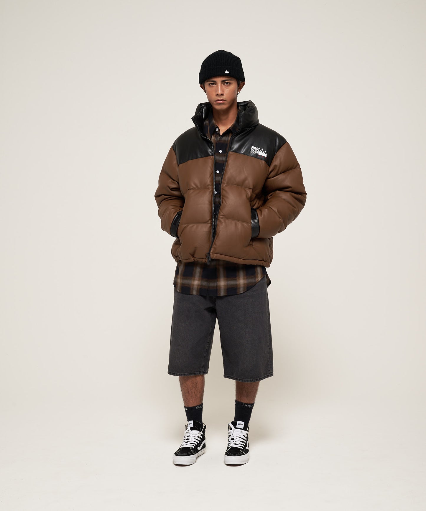 【予約】バブルダウンジャケット カラーレザー | BUBBLE DOWN JKT COLOR LEATHER