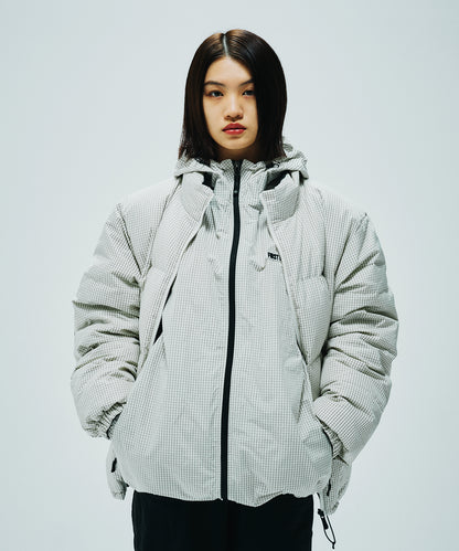 バブルダウンジャケット グラフチェック | BUBBLE DOWN JKT GRAPH CHECK