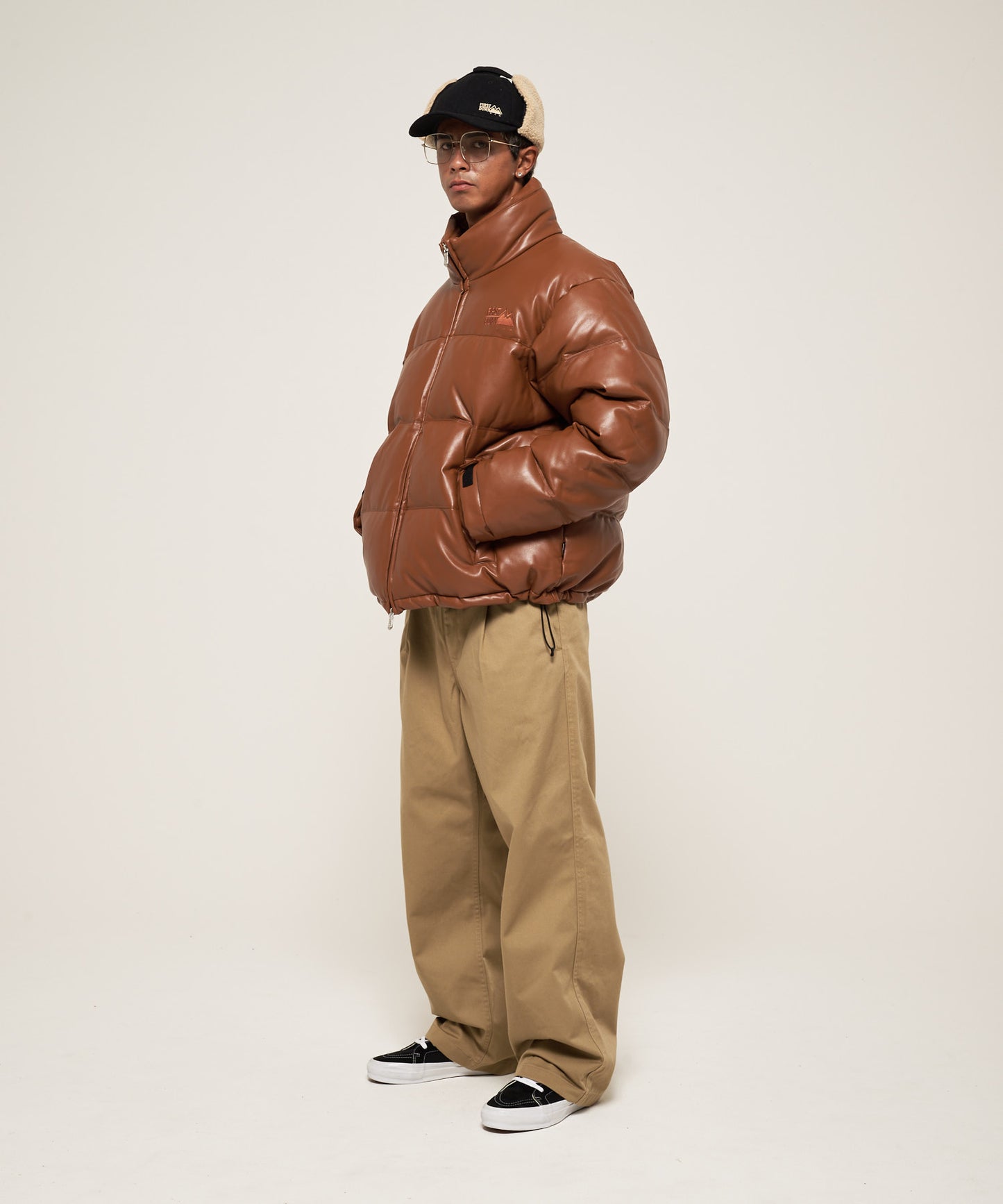 【ノベルティ対象】バブルダウンジャケット カラーレザー | Kinetics × FIRST DOWN BUBBLE DOWN JKT COLOR LETHER