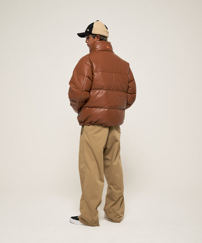 【ノベルティ対象】バブルダウンジャケット カラーレザー | Kinetics × FIRST DOWN BUBBLE DOWN JKT COLOR LETHER