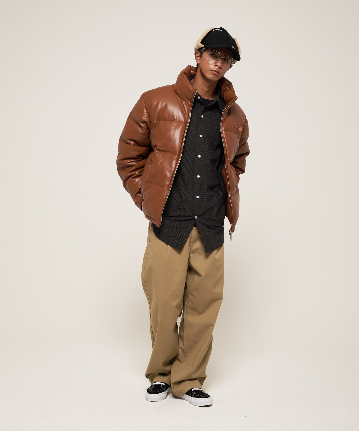 【ノベルティ対象】バブルダウンジャケット カラーレザー | Kinetics × FIRST DOWN BUBBLE DOWN JKT COLOR LETHER