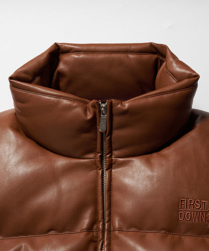 【ノベルティ対象】バブルダウンジャケット カラーレザー | Kinetics × FIRST DOWN BUBBLE DOWN JKT COLOR LETHER