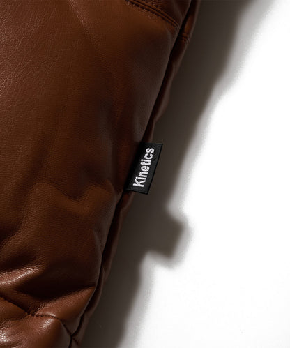 【ノベルティ対象】バブルダウンジャケット カラーレザー | Kinetics × FIRST DOWN BUBBLE DOWN JKT COLOR LETHER