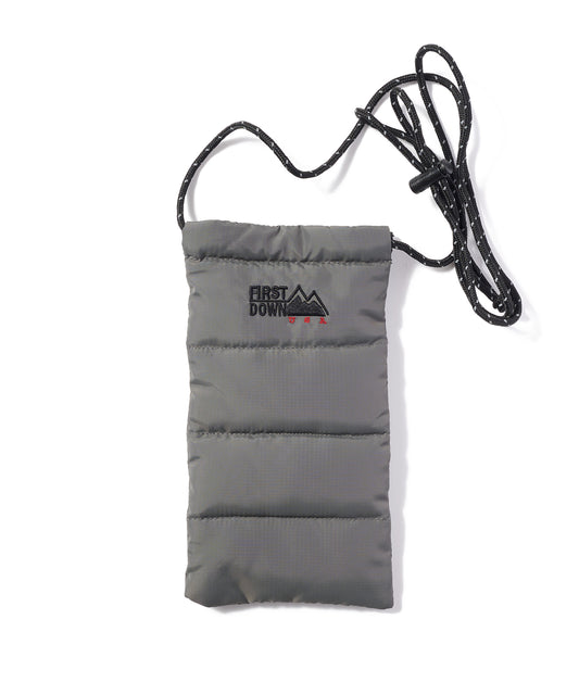 リバーシブル ダウンポーチ | REVERSIBLE DOWN POUCH 05CHARCOAL