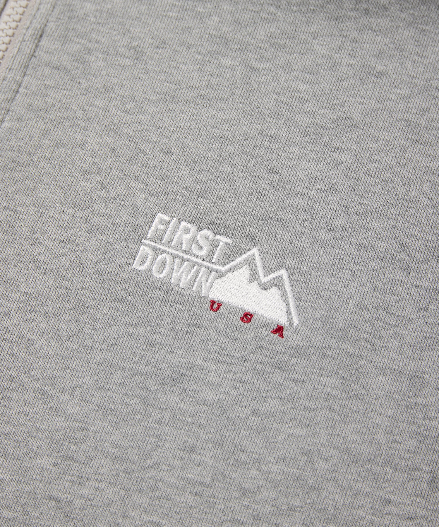 【新品　タグ付き】ファーストダウン　スウェット ハーフジップ　グレー　L　秋冬 FIRST DOWN - 【新品 タグ付き】ファーストダウン スウェット