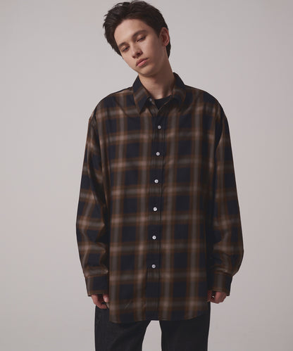 オンブレチェック ロングスリーブシャツ | OMBRE CHECK L/S SHIRT